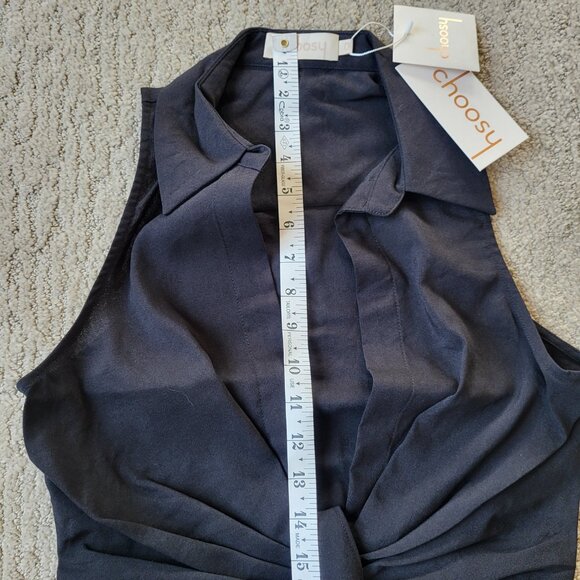 Women's Choosy Sleeveless Black Mini Dress – Size 0 – NWT - Picture 7 of 12